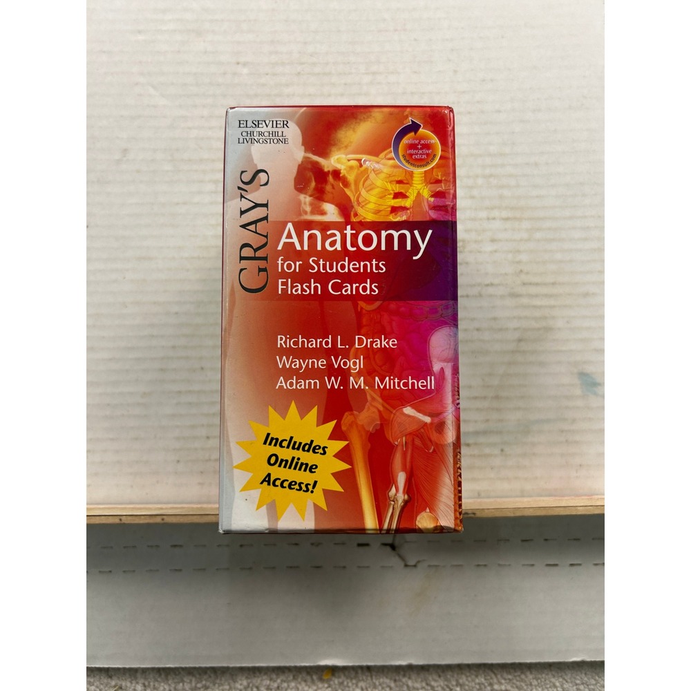 Grays Anatomy for Students Flash Cards Drake Vogl Mitchell 2005 Elsevier Box Set
